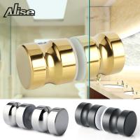 304 Stainless Steel Door Handle Single Glass Door Knob Bathroom Shower Cabinet Handle 3-16mm Screw Home Hardware Door Hardware Locks