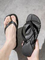 Mens large-size flip-flops are non-slip summer beach wear thick-soled flip-flops anti-odor and poop-stomping 2023 new style 【JYUE】