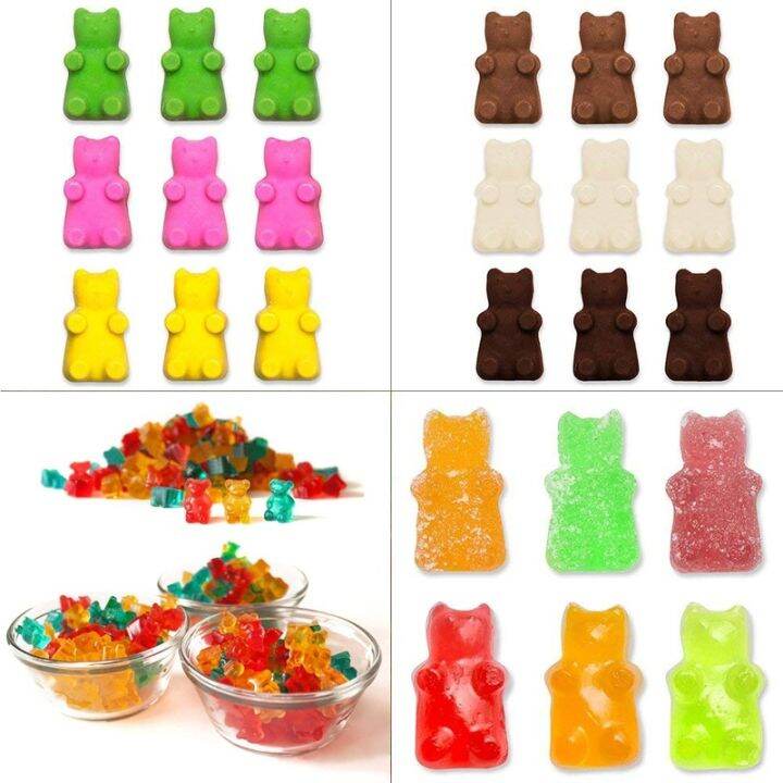 jelly-bear-cake-candy-trays-silicone-forms-silicone-mold-gummy-bear-shape-bear-mould-rubber-chocolate-maker