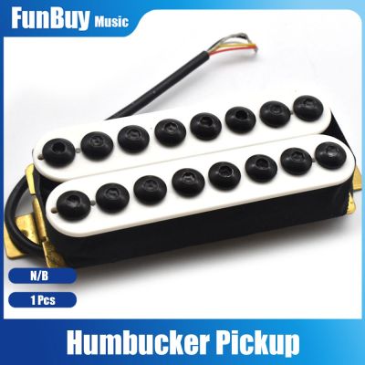 ‘【；】 1Pcs 8 String Humbucker Pickups Neck Bridge Open Guitar Pickups Big Hex Adjustable For LP Electric Guitar Parts