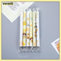 VERMILL 6ชิ้นค่ะ ปากกาลูกลื่น 0.5มม. พับเก็บได้ ปากกาสำหรับเขียน ผึ้งน้อย หมึกสีดำ ปากกาลูกลื่นแบบลูกกลิ้ง ออฟฟิศสำหรับทำงาน