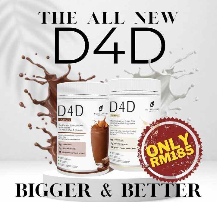 D4D Nutrilavish Diet For Dinner Meal Replacement Shake Chocolate ...