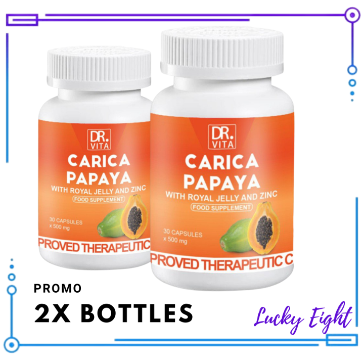 Dr. Vita Carica Papaya with Royal jelly and Zinc (2X BOTTLES) SALE