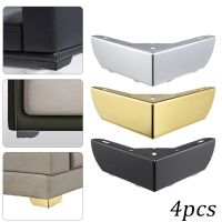 4pcs Heavy Load Bearing Furniture Legs Metal Cabinet Feet Triangle Sofa Legs DIY Legs Anti-vibration  Chair Leg Cap Hardware Leg Furniture Protectors