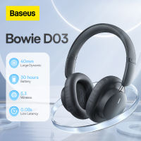 Baseus D03 หูฟังไร้สาย บลูทูธ 5.3 ความล่าช้าต่ํา พร้อมไมโครโฟน แจ็ค 3.5 มม. สําหรับโน้ตบุ๊ก ลําโพง คอมพิวเตอร์