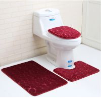 【LZ】☸❆  Cobertura para assento de vaso sanitário capa super macia de velveadolescente espessante para toalete almofada tapete de banheiro