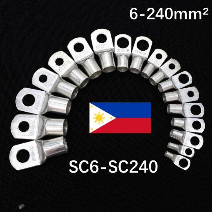 Sc Terminal Lugs Pure Copper Tin Plated Lazada Ph