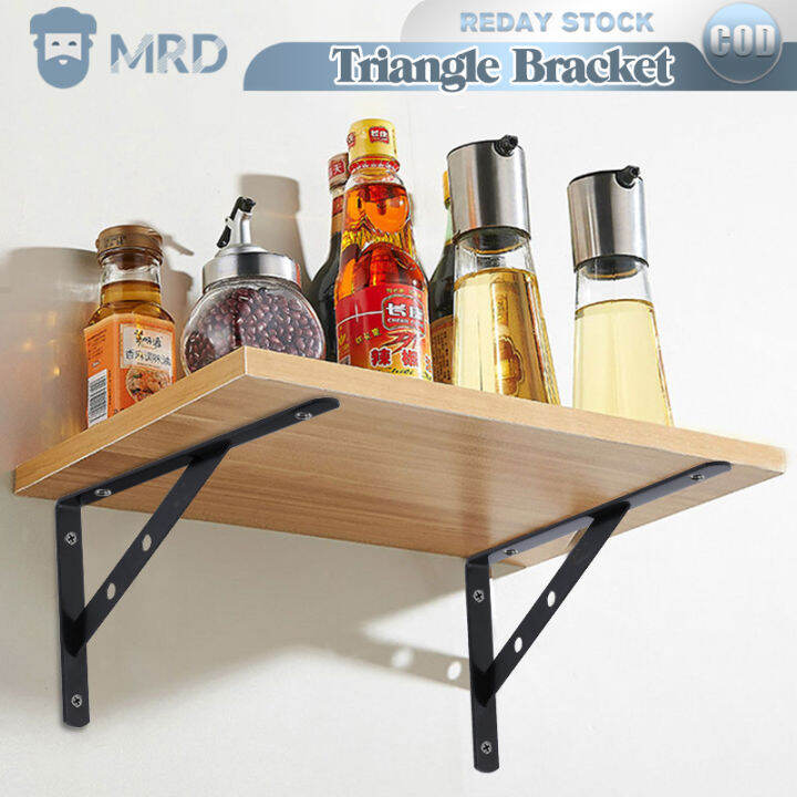 2pcs Triangle Bracket 20/30cm Decorative Wall mounted Shelf Bracket