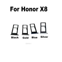 ถาดใส่ซิมการ์ด X8ของแท้ใหม่สำหรับ Huawei Honor เบ้าปลั๊กที่ใส่ช่องเสียบการ์ดอะแดปเตอร์เปลี่ยนอะไหล่อะไหล่ซ่อมแซมชิ้นส่วนเชื่อมต่อ