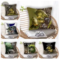 Bass Carp Pillow Case Fishing Cushion Peach Skin Comfortable Patterns Gifts Fish Printed Home Office Decorative Pillowcase Cover