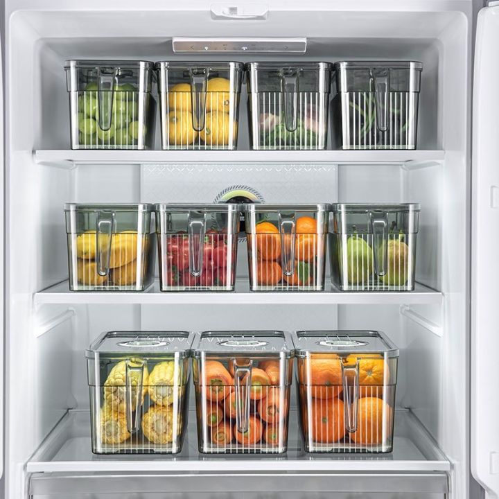 กล่องเก็บของในตู้เย็น-พร้อมที่จับ-เข้าถึงได้ง่าย-กล่องเก็บอาหารในตู้เย็น-กล่องเก็บเครื่องดื่ม-กล่องเก็บเครื่องดื่มในตู้เย็น