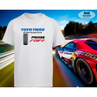 Fashion 2023 Racing Street Sports T-shirt [white/grey] [advan Ad08/toyo R1r/potenza Re003/proxes R888] Round Neck Fashion Versatile Style