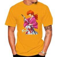 TOP Tees Rurouni Kenshin T เสื้อ Himura Kenshin battousai SAMURAI X เสื้อยืดผู้ชายผ้าฝ้าย TEE เสื้อ6Xl Aw.de ชายหาดบางกราฟ