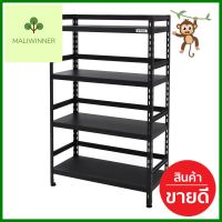 ชั้นวางของ 4 ชั้น FURDINI HOMER TYPE B 100 ซม. สีดำ4-TIER SHELVING UNIT FURDINI HOMER TYPE B 100CM BLACK **พลาดไม่ได้แล้วจ้ะแม่**