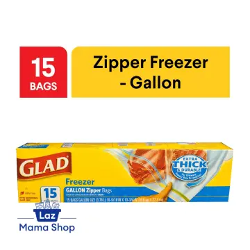 Glad Zipper Freezer Quart Bags, 40 Ct -  Online