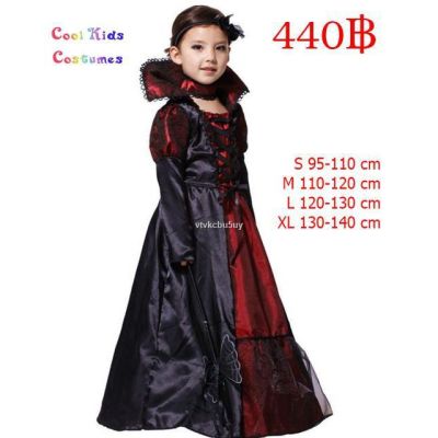 BAB ชุดของขวัญเด็กแรกเกิด ♤∈Vampire girl costumes Fancy Halloween ชุดแวมไพร์ เด็กผู้หญิง ชุดแฟนซี ฮาโลวีน ชุดของขวัญเด็กอ่อน เซ็ตเด็กแรกเกิด