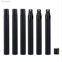 ▤▤  5/10ML Luxury Portable Glass Perfume Mini Bottle Small Pocket Matte Black Atomizer Glass Mist Sprayer Travel Sub bottling Bottle