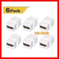 ราคาถูกที่สุด!!! HDMI Keystone Coupler,VCE(6-PACK) HDMI Keystone Jack Insert,Gold Plated HDMI Female to Female Coupler Adapter-White ##สายชาร์จ HDMI แบตเตอรี่สำรอง สื่อบันเทิง ลำโพง Blutooth Wireless มือถือ คอมพิวเตอร์ เชื่อมต่อ หูฟัง แท็บเล็ต