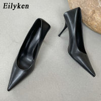 Eilyken New Spring Sexy Pointed Toe Thin Heels Woman Pumps Fashion Shallow Dress Sandals Women Office Work Ladies Shoes Slides