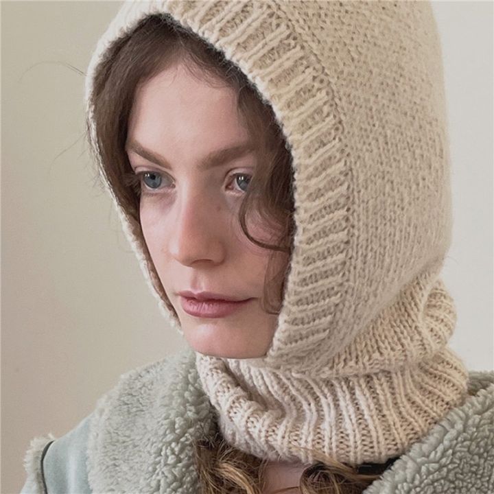หมวกไหมพรมถัก-ผ้าพันคอ-ผ้าขนสัตว์-ให้ความอบอุ่น-เหมาะกับฤดูหนาว-ใช้งานกลางแจ้ง-สําหรับผู้ชาย-และผู้หญิง