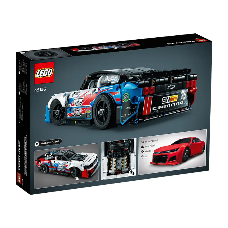 Đồ Chơi Lắp Ráp LEGO Xe Đua Nascar Chevrolet Camaro Zl1 42153 (672 chi  tiết) 