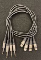 สายสัญญาณเสียง XLR Female(เมีย) To ปลั๊กแจ็คโฟน Male(ผู้) Mic Cable ยาว 1 เมตร (แพ็ค4เส้น) Top_skyShop