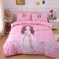 【Ready】? Thickened cartoon ildrens quilt beddg boy quilt -piece set student dor bed sheet -piece set fitted sheet