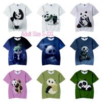 Lovely Panda T-shirt for Unisex Adults Teens Casual Animal Printed Cartoon T shirt