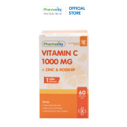 Thực phẩm bảo vệ sức khỏe Pharmacity Vitamin C 1000mg + Zinc & Rosehip