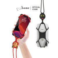 [Bone] สายคล้องคอซิลิโคนสำหรับห้อยมือถือ *ไม่มีที่เสียบบัตร* (Lanyard Phone Tie1) : ใช้ได้กับมือถือขนาดหน้าจอตั้งเเต่ 4.0″- 6.5″ / สามารถปรับความยาวสายได้