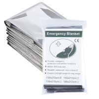 ผ้าห่มฉุกเฉินเอาตัวรอดกลางแจ้ง Silver Mylar Thermal Compact Waterproof Blanket สำหรับชุดปฐมพยาบาล ผ้าห่มพกพาแบบสะท้อนแสง-Rendd