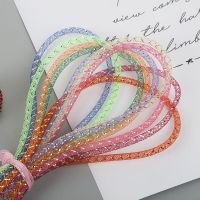 【YD】 50yards/roll Mesh Tube Plastic Net Elastic 4mm Cord Thread Braid Colorful String Tubular Rope