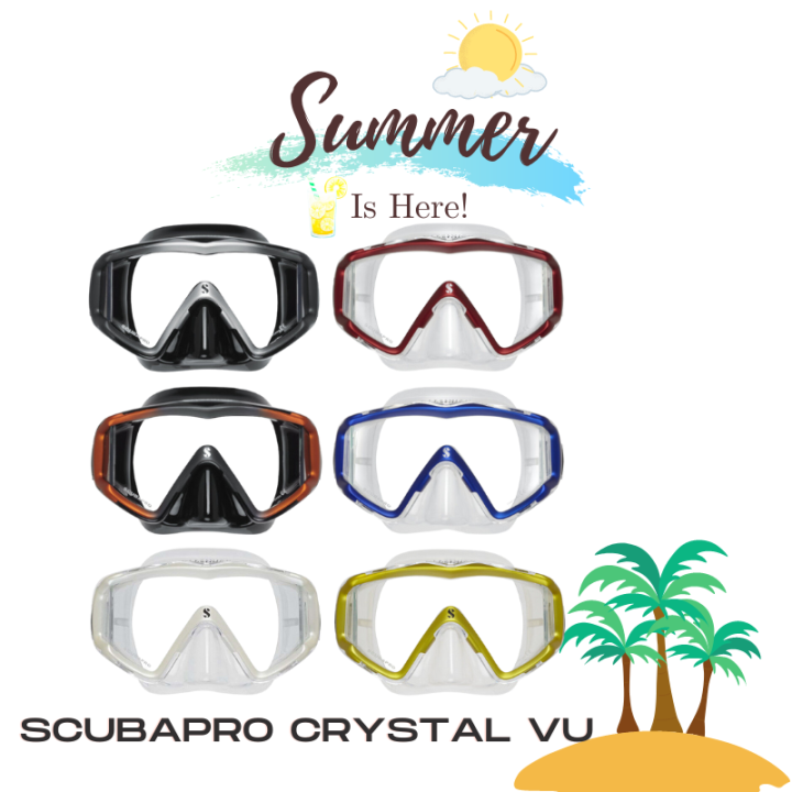 Scubapro Crystal Vu Dive Mask For Scuba Diving Good Fit and Best View