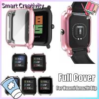 EYJNWV SHOP คลุมทั้งหมดนิ่มป้องกันหน้าจอสำหรับ Huami Amazfit Bip เยาวชน Lite ชุบ TPU Watch เคส