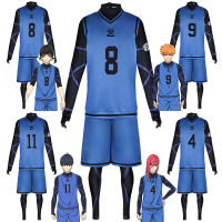 Isagi Yoichi คอสเพลย์อะนิเมะ Blue LOCK JERSEY ฟุตบอลคลับกีฬาวิกผม hyoma chigiri meguru Bacha คอสเพลย์ Jumpsuits