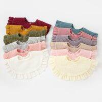 【DT】hot！ Baby Gauze Feeding Drool Bib Ruffle Infants Saliva Soft Cotton Burp Toddler Kids Bibs Korean New