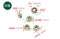 Fasteners High quality M6 flange nut with tooth antiskid flange nuts  six angle nickel Nails  Screws Fasteners