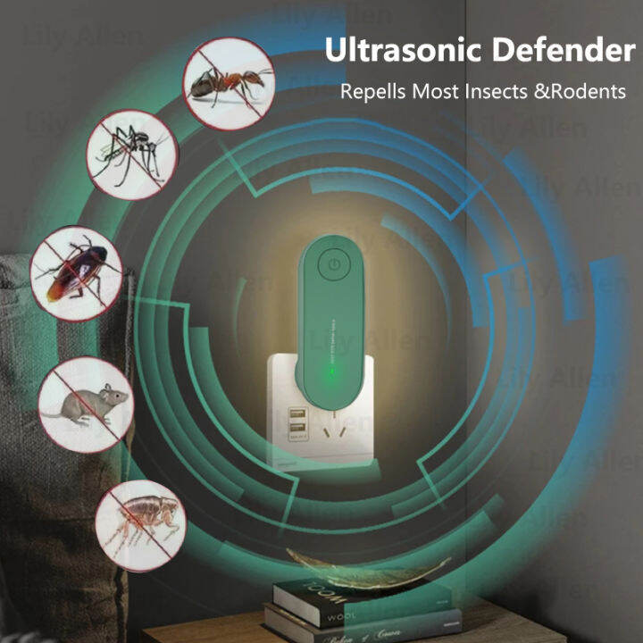 【Silent】Ultrasonic insect repellent, electronic plugin sonic insect