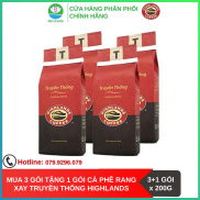 SenXanh CAFE Mua 3 gói tặng 1 gói Cà phê Rang xay Truyền thống Highlands