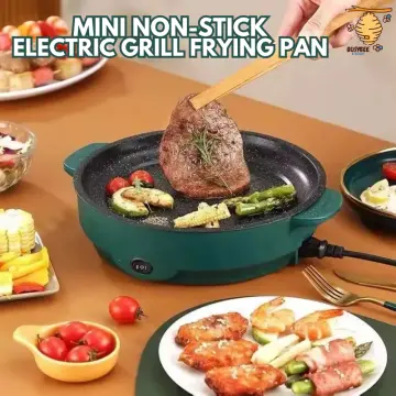 Mini BBQ Grill Pan Barbecue Griddle Frying Pan for Camping Outdoor Picnic  Teppanyaki Grill Plate Outdoor