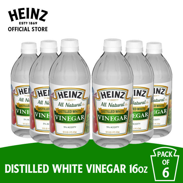 Heinz Distilled White Vinegar Bottle 16oz (Pack of 6) Lazada PH