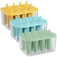 Popsicle Maker Easy Release Ice Cream Maker Molds 8-Cavity Non-stick Ice Maker For DIY Ice Cream Homemade Ice Pop Reusable Tools pleasant