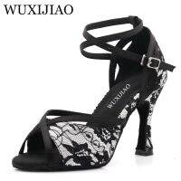 WUXIJIAO Ladies Shoes Jazz Sneakers High Heel Dance Shoes With Rhinestones Latin Dance Shoes