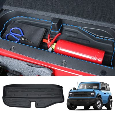 Trunk Lower Storage Mat for Ford Bronco Accessories 2021 2022 2023 2/4-Door Rear Trunk Mat Cargo Liner Storage Trunk Mat