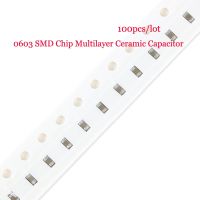 100pcs 0603 SMD Chip Multilayer Ceramic Capacitor 0.5pF 1pF 30pF 47pF 100pF 150pF 1nF 10nF 100nF 0.1uF 1uF 2.2uF 4.7uF 10uF 22uF