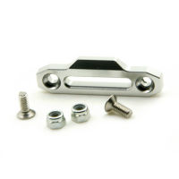 AXSPEED 1 pcs silver Aluminum Winch Control Mount Hawse Fairlead For 110 RC D90 Crawler Road Car