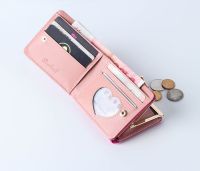 Heart Decoration Big Capacity Wallets Cute Card Holder Money Bag Women Small Clutch Wallet MultiFunction Change Purses Wallets