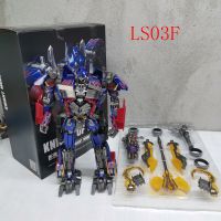 หุ่นยนต์แปลงร่างของเล่น Optimus Primal BMB LS03F LS03 LS03L AOYI Black Apple OP Commander หุ่นแอคชั่นหุ่นยนต์ของขวัญ