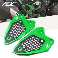 สำหรับ KAWASAKI Z900 Z 900 2017-2020 2021 CNC กระจกมองหลังมอร์เตอร์ไซต์ตัวล๊อครถป้องกันส้นเท้าของตกแต่งแผ่นส้นเท้า