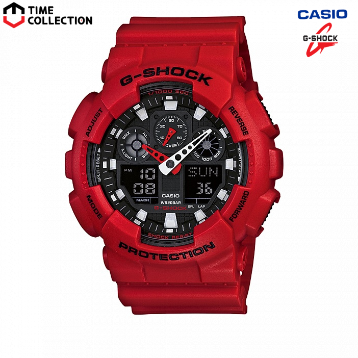 Warranty　w/　Year　Red　PH　Watch　Coke　GA-100B-4ADR　Lazada　Casio　Men's　G-Shock　for